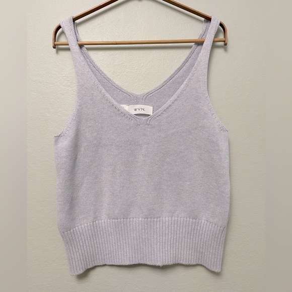 WVN Tops - WVN Sweater Camisole, Arctic Ice Sz S